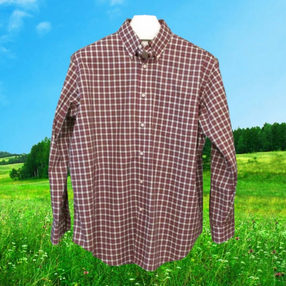 Classic Check Button Down Shirt - image 1